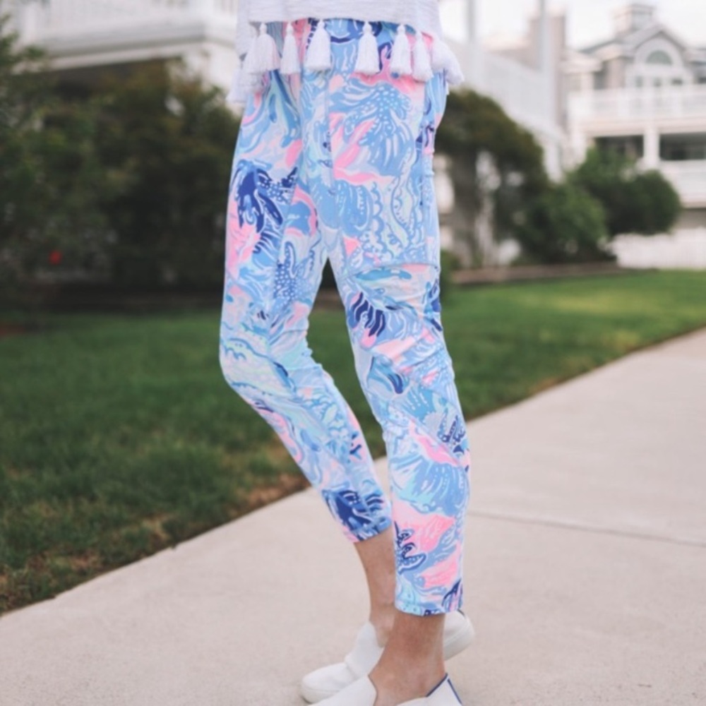 Lilly Pulitzer Weekender High Rise Leggings Size Small in Shade Seekers